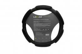 Оплетка руля LECAR спонж XL (42 см) 6 подушечек цвет черный