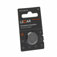 Батарейка LECAR CR2016 литиевая дисковая (1 шт. в блистере)