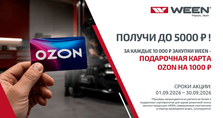 Подарочная карта OZON на 1000 ₽