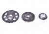 Звездочки привода ГРМ ВАЗ-21214, 2131, 2123 Chevrolet Niva (к-т 3 шт) однорядная цепь "Оригинал" 2