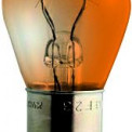 Лампа двухконтактная (поворот, стоп-сигнал) 12Vх21/5W желтая (цоколь BAY15d)