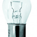 Лампа одноконтактная (габарит, поворот, стоп-сигнал) 12Vх21W ИНОМАРКИ (смещен. цоколь BAU15s) белая