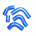 Патрубки радиатора Газель 405 дв. (к-т 5 шт) силикон синий
