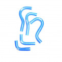 Патрубки отопителя Газель-Бизнес дв.4216 (к-т 5шт.) моторного отсека, силикон синий