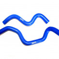 Патрубки отопителя Газель-Бизнес дв.4216 (к-т 2 шт.) салона, силикон синий