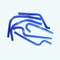 Патрубки отопителя дополнительного Газель (6шт к-т) силикон синий