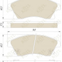 Колодка тормозная "KoTL" CHEVROLET Cruze, Orlando, OPEL Astra, Mokka, Zafira (к-т 4шт) передняя