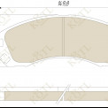 Колодка тормозная "KoTL" MITSUBISHI OUTLANDER 03/PAJERO 9000/00 (GDB3200) заменен GDB1126 (к-т 4шт) перед