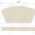 Колодка тормозная "KoTL" NISSAN Primera, Almera, HONDA Accord VI, VII, MG Express (к-т 4шт) перед