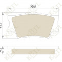 Колодка тормозная "KoTL" TOYOTA CAMRY, RAV 4, Matrix, LEXUS ES  2006- (к-т 4шт) задняя