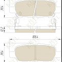 Колодка тормозная "KoTL" NISSAN X-Trail, Qashqai, Tiida, Teana, Murano, 350 Z, Fairlady Z, Dualis, INFINITI FX, G, SUZUKI Escudo II, Grand Vitara II, XL-7 , RENAULT Koleos (к-т 4шт) задняя