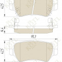 Колодка тормозная "KoTL" OPEL Corsa, Astra, Venga, Combo, Meriva, Zafira, KIA CEE'D (к-т 4шт) задняя