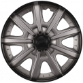 Колпак колеса R14 "ШАТТЛ" (к-т 2 шт) серебристо-черный