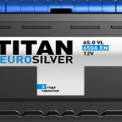 Аккумулятор "TITAN" EUROSILVER  65 Ah, 12V пуск.ток 620/650 А обратная полярность (- ; +)