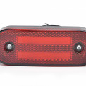 Фонарь габаритный универсальный красный с неоновым маркерным светом, две полосы