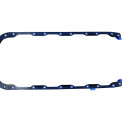 Прокладка поддона ГАЗ, ЗИЛ, ПАЗ, МАЗ, МТЗ дв. Д-245 (цельная) металл в силиконе (синяя)