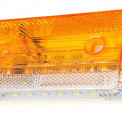 Фонарь габаритный К..З боковой желтый с неоновым маркерным светом  и с нижней белой  подсветкой 24В, неон