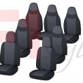 Чехлы сидений УАЗ-3909 (7-ми мест.) жаккард, спинки 600мм передние, 800мм задние, 2 съёмных подголовника