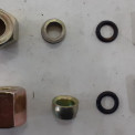 Р/к тормозных трубок ПВХ d 8 (гайка короткая, муфта, втулка, уплотнительное кольцо)