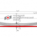 Подрессорник 1-листовой Газель NEXT (C41R92), (А65R32) 3-х листовой рессоры