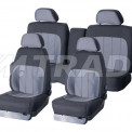 Чехлы сидений ГАЗ-3110, 31105 ткань жаккард, 5 мест, задняя спинка с подлокотником, 4 подголовника