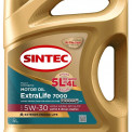 Масло моторное Sintec ExtraLife 7000 5W-30 SL/CF. A3/B4 синтетика  5л. Акция 5л по цене 4л
