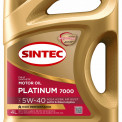 Масло моторное Sintec Platinum 7000 5W-40 SN/CF, A3/B4 синтетика  4 л