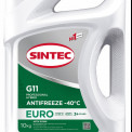 Охлаждающая жидкость Антифриз Sintec Euro G11 зеленый -40 10 кг