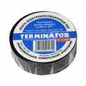 Изолента TERMINATOR 15мм х10м, толщина 0,13мм профессиональная огнеупорная (черная)