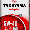 Масло моторное TAKAYAMA Adaptec 5W-40 SN/CF, C3 синтетика 1 л