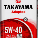 Масло моторное TAKAYAMA Adaptec 5W-40 SN/CF, A3/B4 синтетика 1 л