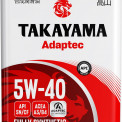 Масло моторное TAKAYAMA Adaptec 5W-40 SN/CF, A3/B4 синтетика 4 л