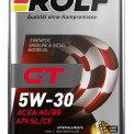 Масло моторное ROLF GT 5W-30 SL/CF, A5/B5 синтетика 1 л