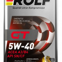 Масло моторное ROLF GT 5W-40 SN/CF, A3/B4 синтетика 1 л