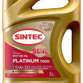 Масло моторное Sintec Platinum 7000 5W-30 SL/CF, A3/B4 синтетика   5л. Акция 5л по цене 4л