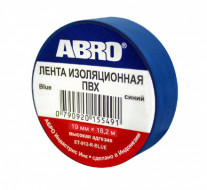 Изолента  ABRO 19 мм × 18.2 м синяя
