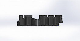 Коврики пола Газель NEXT ФЕРМЕР второй ряд (к-т 2 шт)