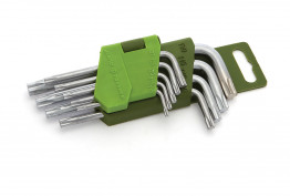 Набор ключей TORX  9 шт. угловых коротких  (Т10,Т15,Т20,Т25,Т27,Т30,Т40,Т45,Т50)