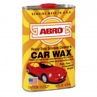 Полироль кузова ABRO CAR WAX силиконовый полироль очиститель 473 мл
