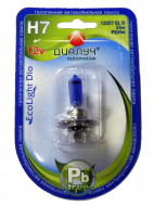 Лампа  H7 12Vх55W голубая "EcoLight Dio" 5000K (в блистере)