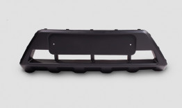 Накладка бампера УАЗ Патриот с 2014г.в. переднего под окрас черная (усилитель)