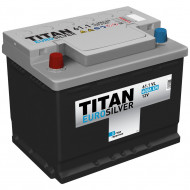 Аккумулятор "TITAN" EUROSILVER  63 Ah, 12V пуск.ток 610/630 А прямая полярность (+ ; -)