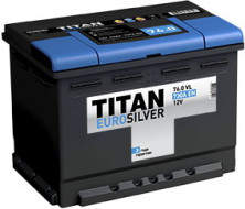 Аккумулятор "TITAN" EUROSILVER  76 Ah, 12V пуск.ток 700/730 А прямая полярность (+ ; -)