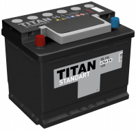 Аккумулятор "TITAN" STANDART  55 Ah, 12V пуск.ток 470 А прямая полярность (+ ; -)