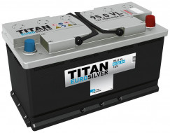 Аккумулятор "TITAN" EUROSILVER  95 Ah, 12V пуск.ток 840/920 А обратная полярность (- ; +)