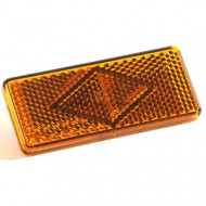 Катафот заднего бампера Газель, Соболь 50х120 мм (креплен.КЛИПСА) оранжевый РОМБ