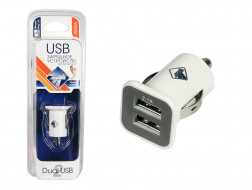 Зарядное устройство в прикуриватель 2 USB-порта (12/24В, 2.1А)