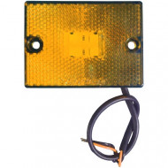 Фонарь габаритный универсальный желтый LED 24В, с проводом, с кронштейном