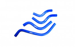 Патрубки отопителя ВАЗ-2108-2109 (к-т 4 шт) силикон синий