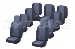 Чехлы сидений УАЗ-2206 (9-ти мест.) жаккард, спинки 600мм передние, 800мм задние, 2 съёмных подголовника